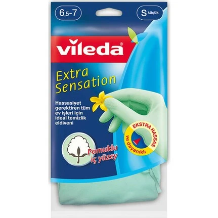 Vileda VİLEDA Extra Sensation Temizlik Eldiveni S Küçük Boy ürün görseli 1
