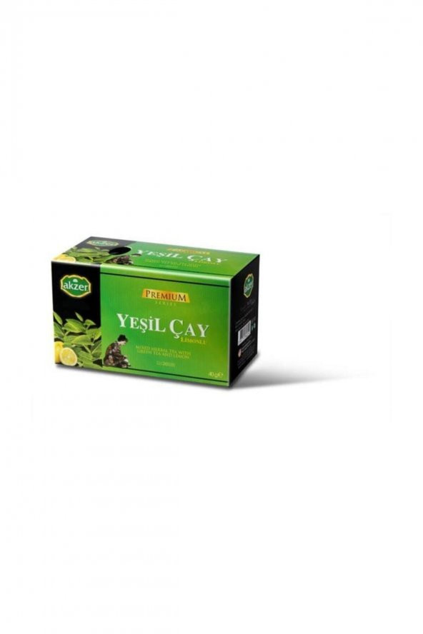 Akzer Premium Yeşil Çay Limonlu 20li ürün görseli 1
