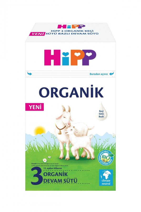 Hipp 3 Organik Keçi Sütü Bazlı Devam Sütü 400 gr ürün görseli 1