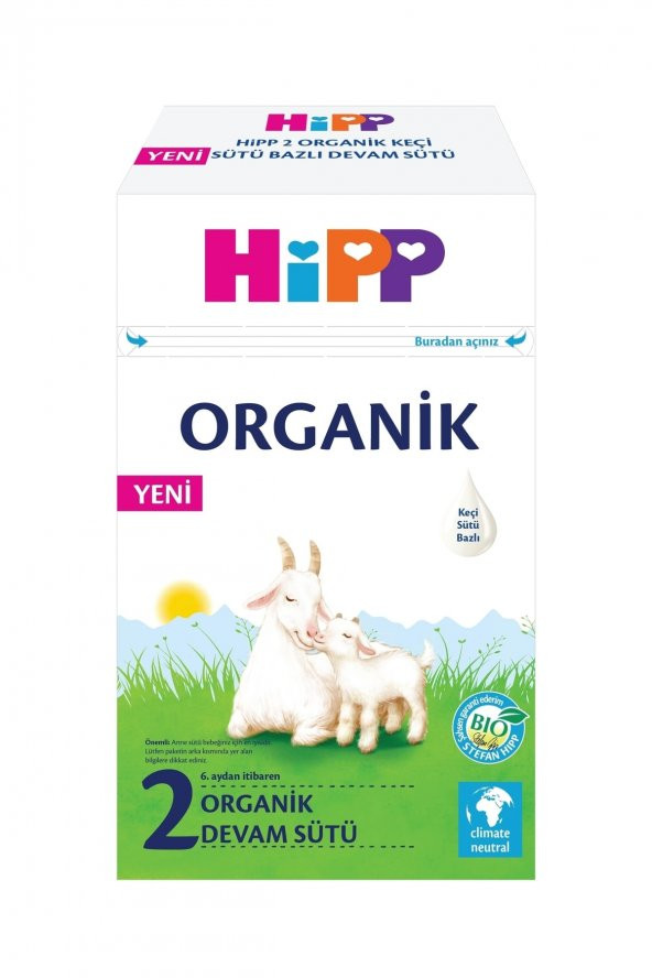 Hipp 2 Organik Keçi Sütü Bazlı Devam Sütü 400 gr ürün görseli 1