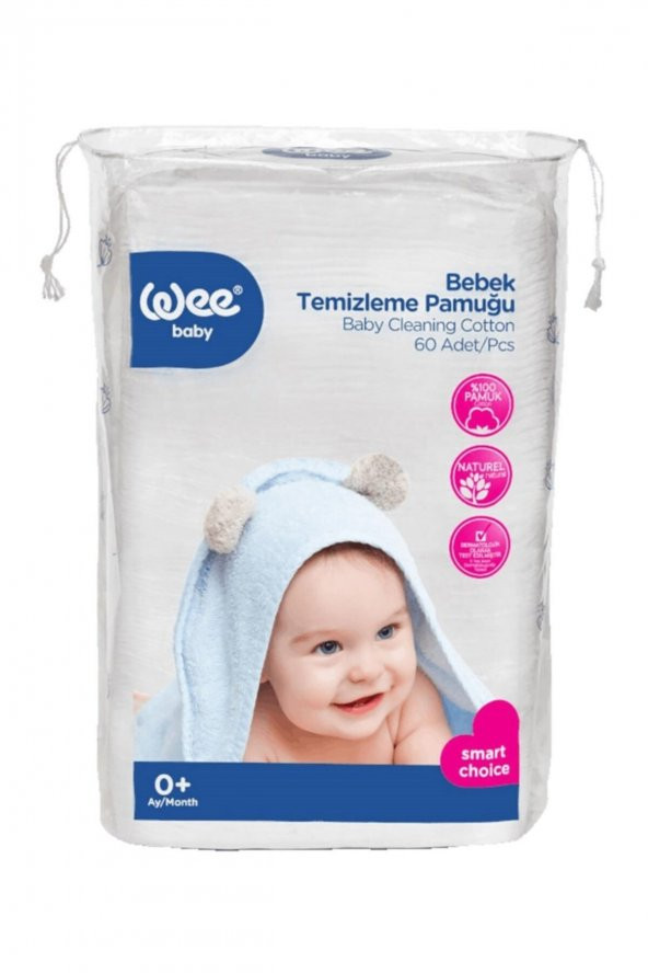 Wee Baby Bebek Temizleme Pamuğu 60LI 321 ürün görseli 1