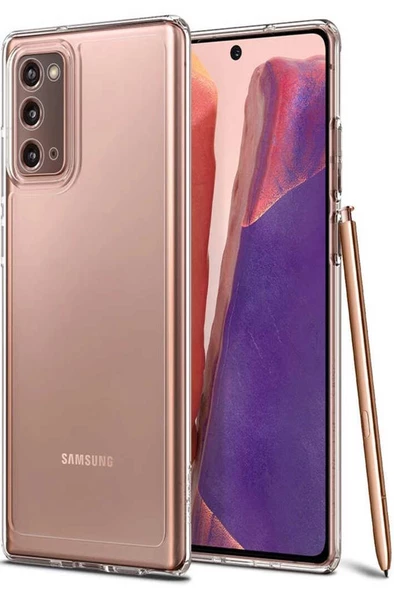 Galaxy Note 20 Kılıf Kamera Korumalı Süper Silikon - Resim 2