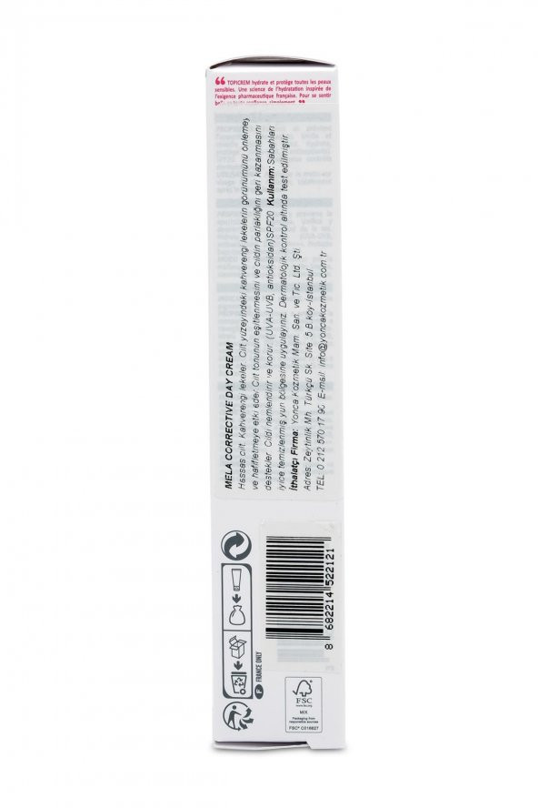 Topicrem Mela Corrective Day Cream SPF 20 40ml - Resim 2
