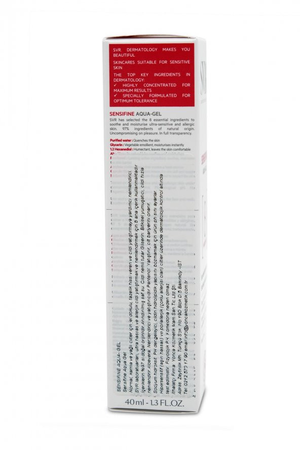 Svr Sensifine Aqua-Gel 40 ml - Resim 2