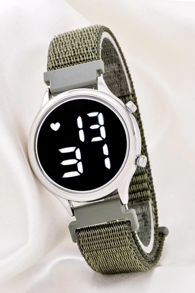 Unisex Tuşlu Led Takvimli Silikon Çocuk Yetişkin Kol Saati Bileklik ST-304183 ürün görseli 1