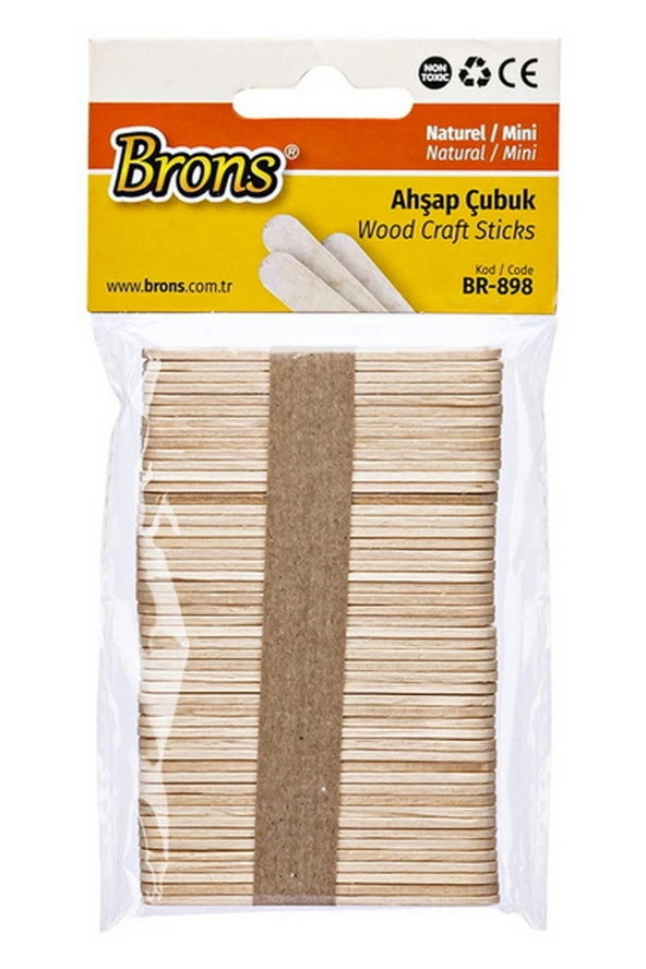 Brons Ahşap Çubuk Naturel Mini Ahşap Çubuk ürün görseli 1