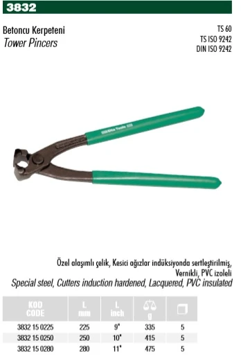 ELTA 280 MM BETONCU KERPETENİ 3832 15 0280 ürün görseli 1