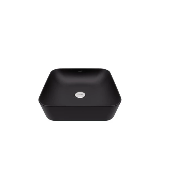 CREAVİT UL040 Tezgah Üstü 40 cm Siyah Mat Ultra Çanak Lavabo ürün görseli 1