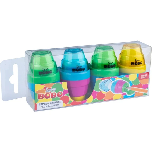 Serve Bobo Silgili Kalemtıraş - 4'lü Set ürün görseli 1