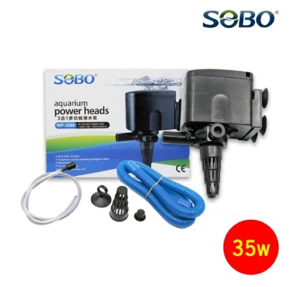 Sobo Akvaryum Kafa Motoru 35W 2500 LT/SAAT WP-3880 ürün görseli 1