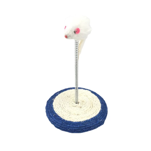 Tırmalamalı Fareli Hacı Yatmaz Kedi Oyuncağı 26x15cm ürün görseli 1