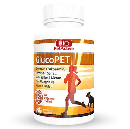 Bio Pet Active Glucopet Kedi Köpek İçin Eklem Güçlendirici Vitamin 60 Tablet ürün görseli 1