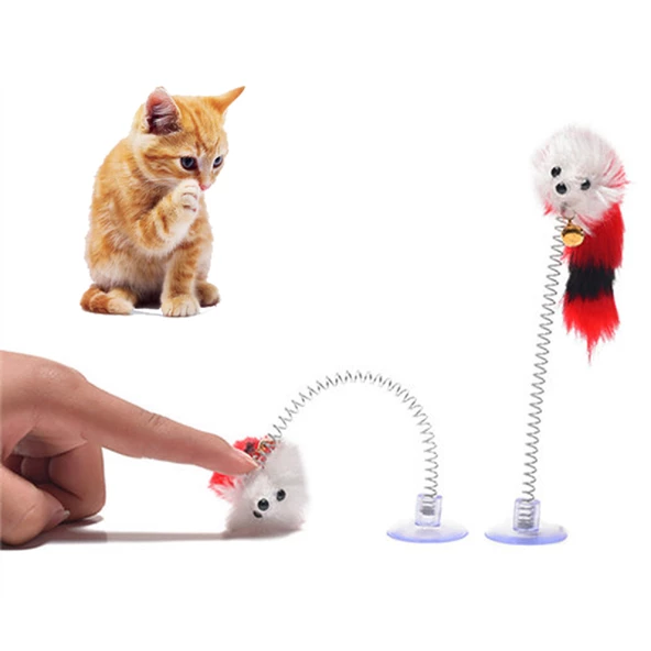 Vantuzlu Fareli Hacı Yatmaz Kedi Oyuncağı ürün görseli 1