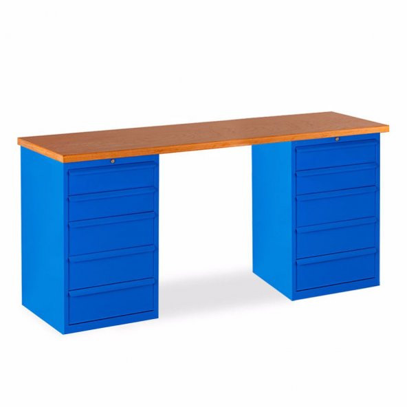 Çalışma Tezgahı 10 Çekmeceli Dolaplı 2-2130 MM ürün görseli 1