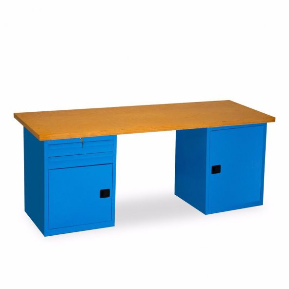 Çalışma Tezgahı 2 Çekmeceli Dolaplı-2130 MM ürün görseli 1