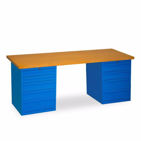 Çalışma Tezgahı 9 Çekmeceli Dolaplı-2130 MM ürün görseli 1