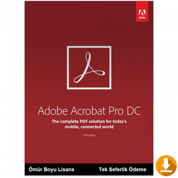 Adobe Acrobat Pro DC Dijital Lisans Anahtarı - Ömür Boyu - Türkçe ürün görseli 1