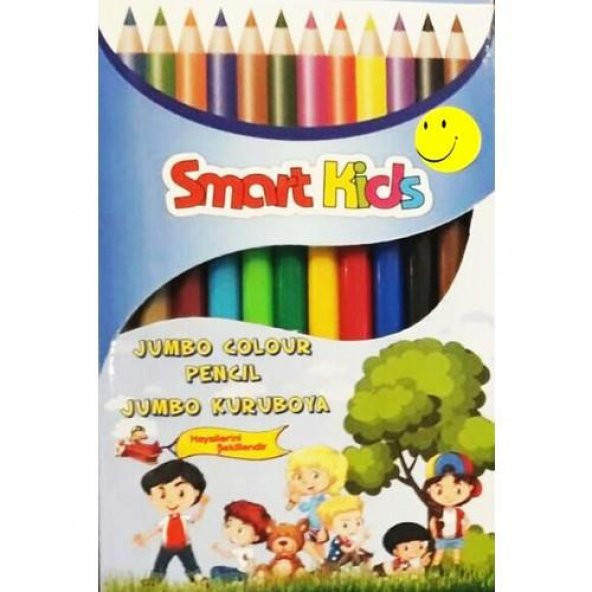 SMART KIDS 12 RENKKURUBOYA JUMBO KARTON KUTU 2972 ürün görseli 1