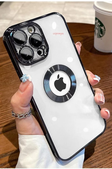 iPhone 12 Pro Max Kılıf Köşeleri Renkli Şeffaf Kamera Korumalı Silikon Luxury Kapak ürün görseli 1