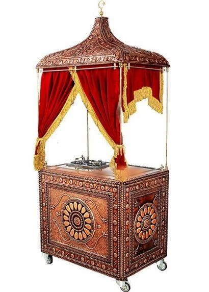 Bakır Kahve Arabası ürün görseli 1