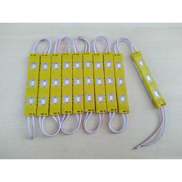 PARMAK LED LAMBA (SARI) (Tek 1adet Fiyatı) 12V 3 LEDLİ ANGEL LED, LED LAMBA, DEKOR LEDİ ürün görseli 1