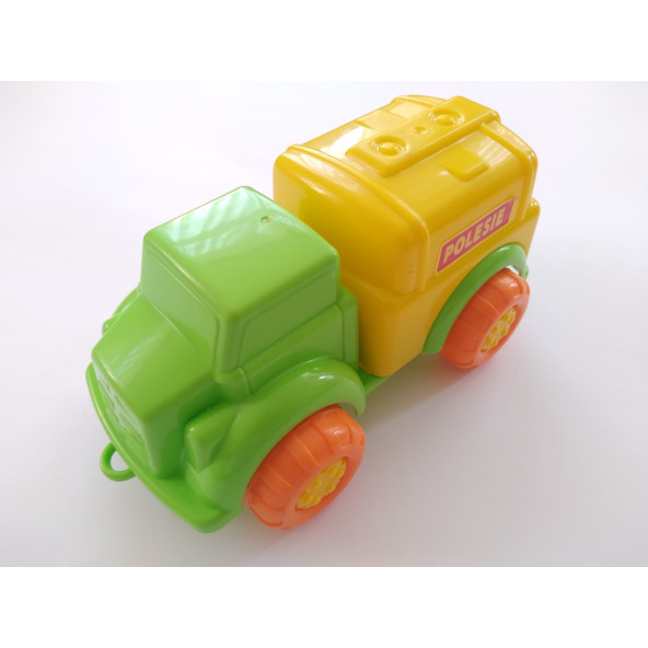 POLESIE OYUNCAK KAMYON 18CM, TANKER KAMYON (SARI-YEŞİL) GERÇEK 1.KALİTE ürün görseli 1
