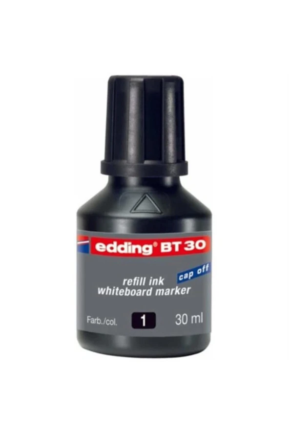 Edding Tahta Kalem Mürekkebi Damlalıklı 30 ML Siyah 2 Li Beyaz Tahta Kalem Mürekkebi ürün görseli 1