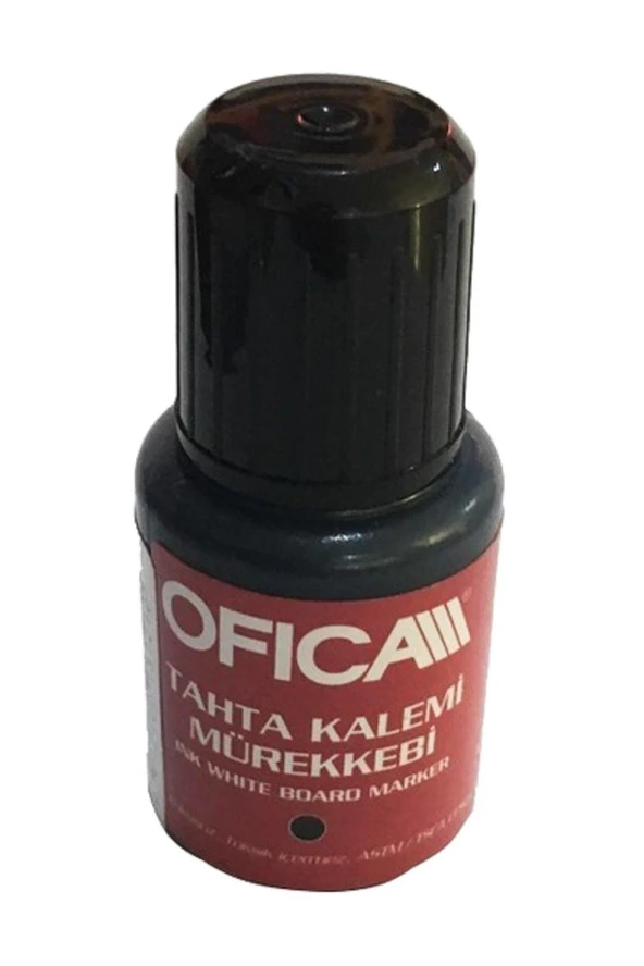 Ofica Tahta Kalem Mürekkebi 20 ML Kırmızı Beyaz Tahta Kalem Mürekkebi ürün görseli 1