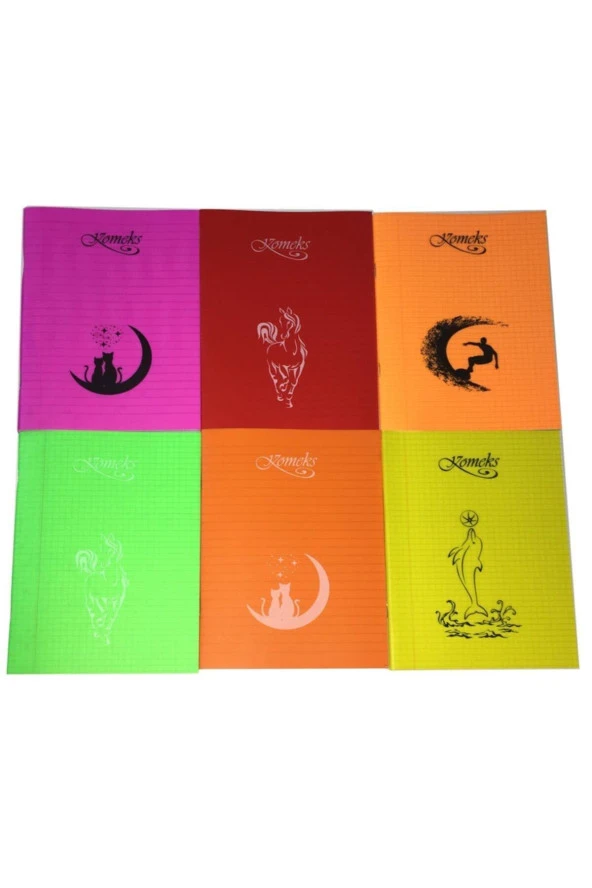 Komeks Kaye Defter Dikişli Plastik Kapak A5 Kareli 40 Yaprak Küçük Boy (12 Li Paket) ürün görseli 1