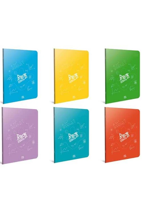 Gıpta Back Tel Dikiş Plastik Kapak Defter A5 80 Yaprak Çizgili Küçük 12 Li ürün görseli 1
