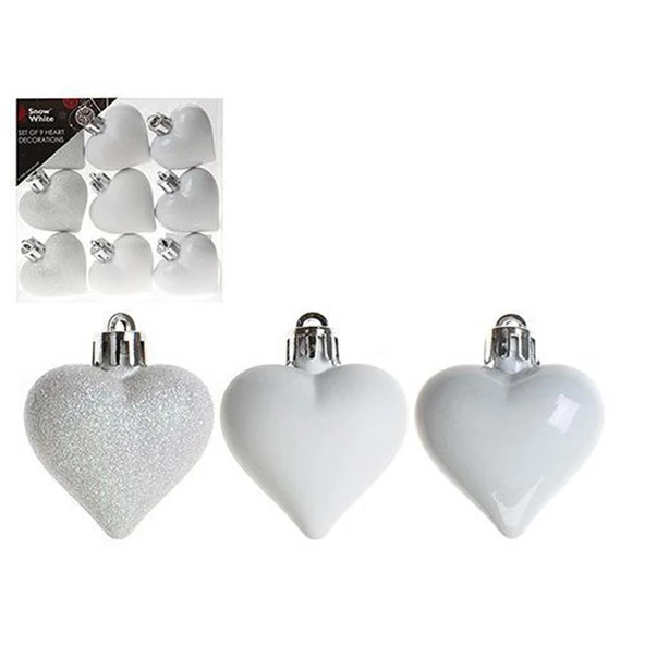 Asılabilir Yılbaşı Yeniyıl Ağacı Süsü Kalp Süs 4cm Christmas Tree Ornaments ürün görseli 1