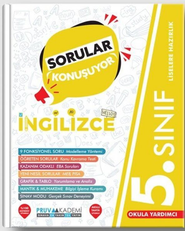 5. Sınıf İngilizce Sorular Konuşuyor Pruva Akademi ürün görseli 1