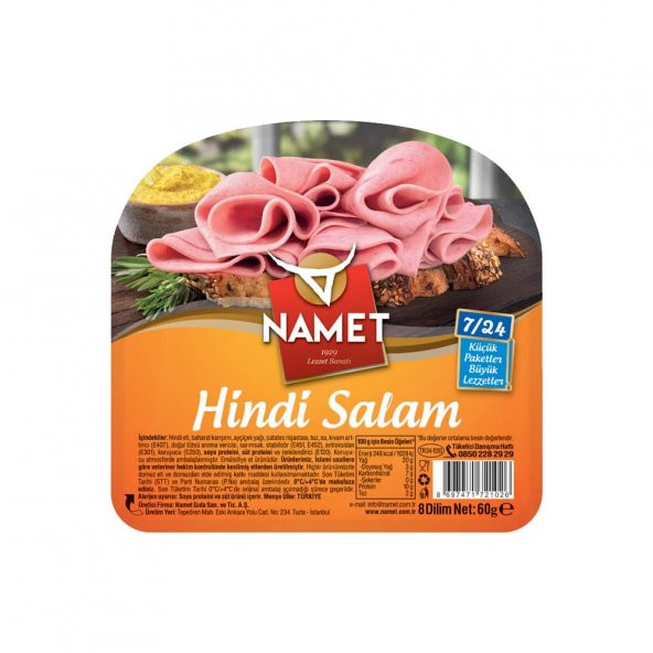 ÜLKER NAMET HİNDİ SALAM  8 GİLİM ürün görseli 1