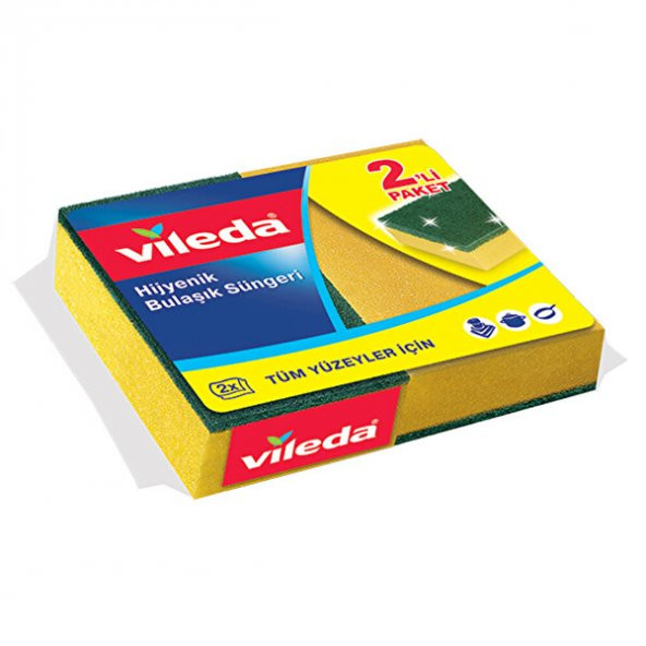 VİLEDA BULAŞIK SÜNGERİ 2 Lİ İNCE ürün görseli 1