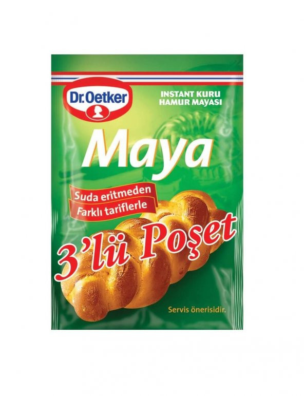 DR OETKER Kuru maya 3lü paket ürün görseli 1