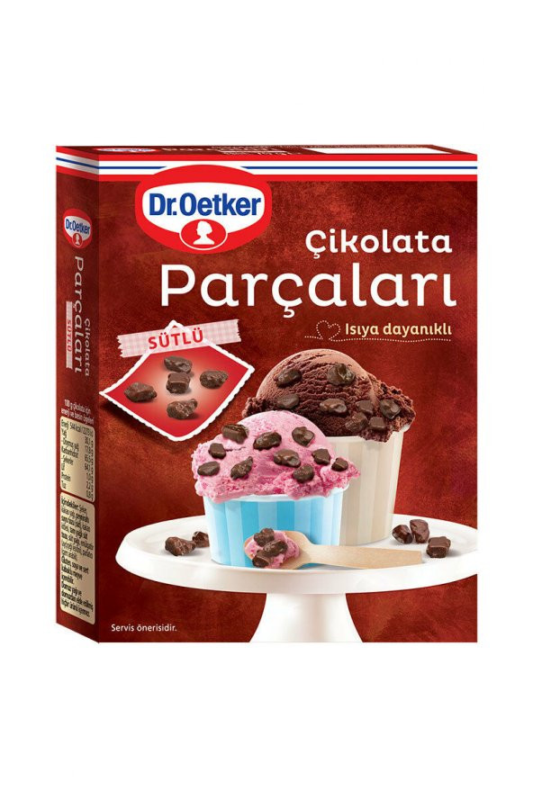 DR EORTKER Çikolata Parçaları Sütlü 70 gr ürün görseli 1