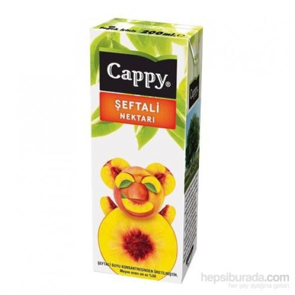 CAPPY ŞEFTALİ 200ML ürün görseli 1