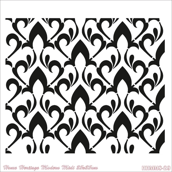 HOME HERITAGE MODERN MIDI 25X25CM HHMMS-29 STENCİL ürün görseli 1