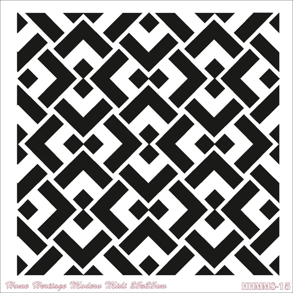 HOME HERITAGE MODERN MIDI 25X25CM HHMMS-15 STENCİL ürün görseli 1