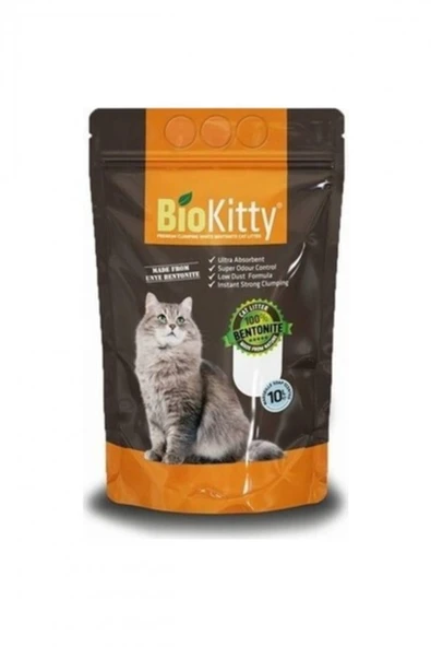 Biokitty Marsilya Sabunu Kokulu Topaklaşan İnce Taneli Kedi Kumu 10 L ürün görseli 1
