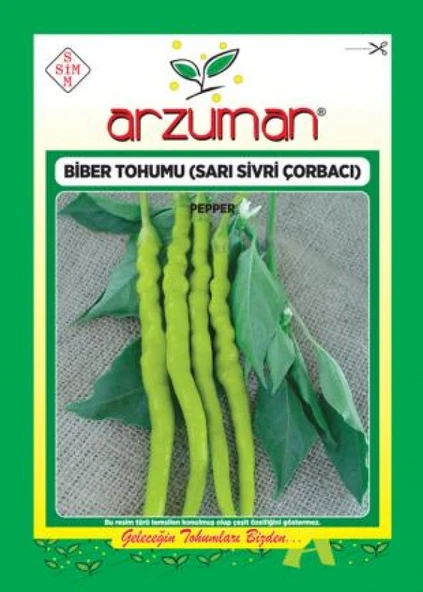 ARZUMAN  ÇORBACI TATLI ( SARI SİVRİ) BİBER 10 gr ürün görseli 1
