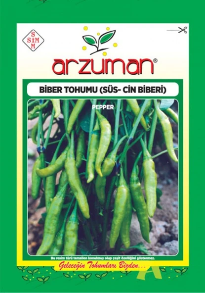 ARZUMAN SÜS CİN BİBER TOHUMU (AŞAĞIBAKAN ACAR) - 5 GR ürün görseli 1