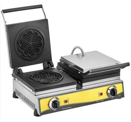 Çiftli Kare ve Çiçek Waffle Makinesi ürün görseli 1