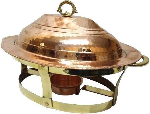 Isıtıcılı Bakır Servis Tabağı ürün görseli 1