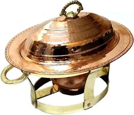 Isıtmalı Bakır Meze Servis Tabağı ürün görseli 1