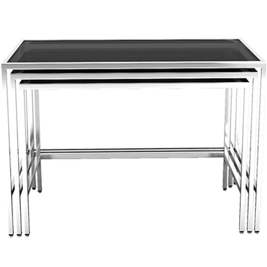 Paslanmaz Zigon Sehpa 70x150 H:85 cm ürün görseli 1