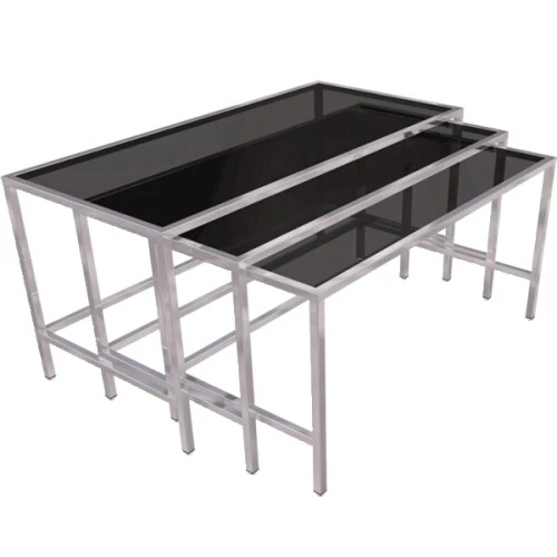 Zigon Sehpa 75x160 H:90 cm Paslanmaz ürün görseli 1