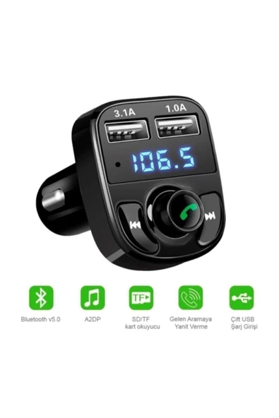 Bluetooth Araç Kiti Transmitter 5.0 Micro - Resim 3