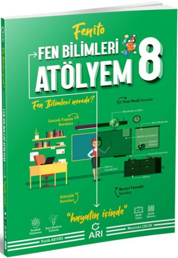 8 Sınıf Fen Bilimleri Atölyem Fenito Arı Yayıncılık ürün görseli 1