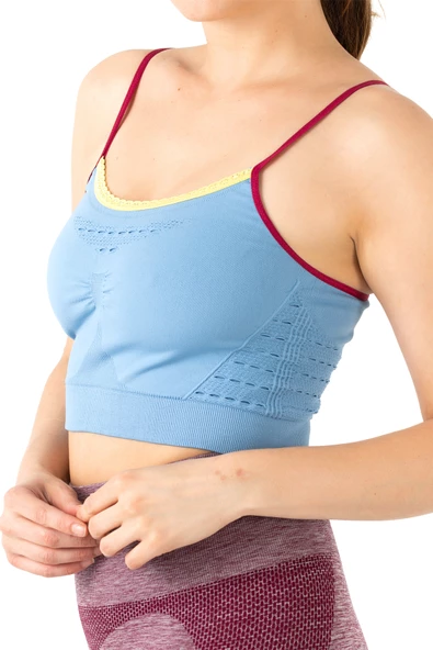Gigotto Seamless Dantel Detaylı Blue Büstiyer - Resim 7